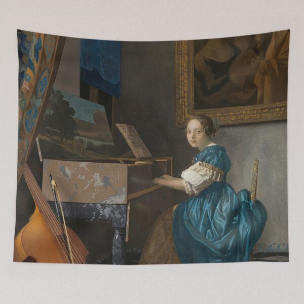 Item preview, johannes vermeer famous painting designed and sold by marti-oryo.