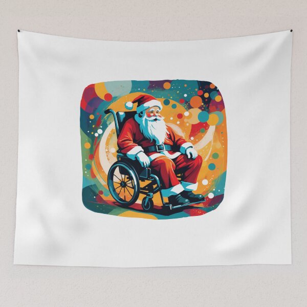 Artikelvorschau, Weihnachtsmann / Weihnachtsmann im Rollstuhl, ein tolles Geschenk entworfen und verkauft von It's Wheelie Cool.