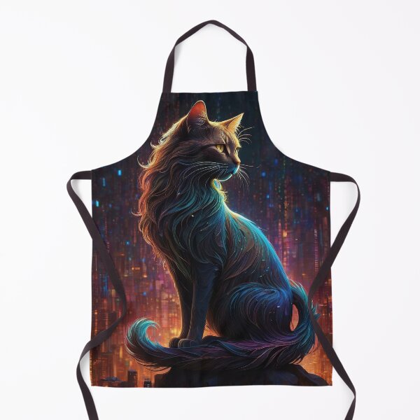 Item preview, Cosmic Whiskers: Galactic Fantasy Cat in Vibrant Matrix designed and sold by RK - Shop.