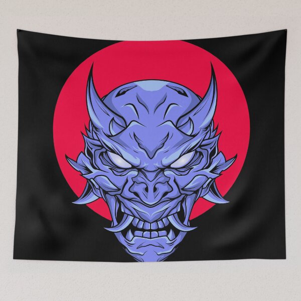 Item preview, Blue Demonic Mask designed and sold by Indraokta22.