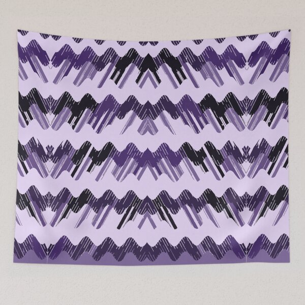 Item preview, Retro chevron violet vintage pattern designed and sold by darfeuille.