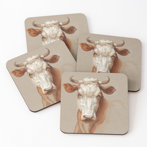 Item preview, Brown Cow Vintage Watercolor Artwork by Samuel Colman designed and sold by Wander-Wave.