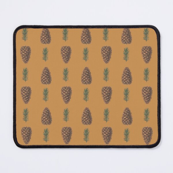 Item preview, Pine branch and pinecone Butterscotch Yellow designed and sold by Coastal Garden Design Studio.