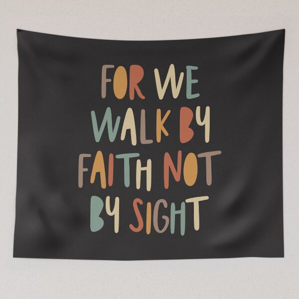 Item preview, Walk by Faith Inspirational Christian Quote designed and sold by cidolopez.