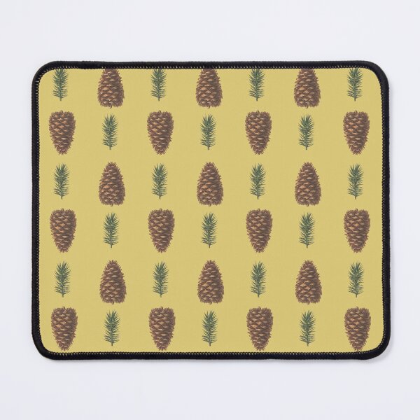 Item preview, Pine branch and pinecone Citron Yellow designed and sold by Coastal Garden Design Studio.