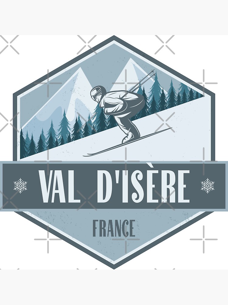 Sticker/autocollant Vintage Val D'Isère - Années 80 - Sports D'hiver Alpes