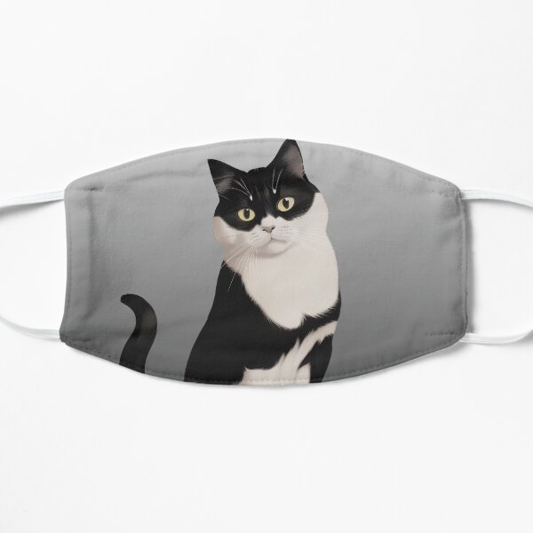 Tuxedo Kitten - Chic Chat Créations Ref.046 Flat Mask