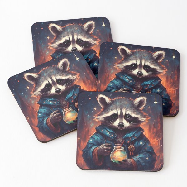 Item preview, Raccoon With Magick Potion designed and sold by Angelandspot.