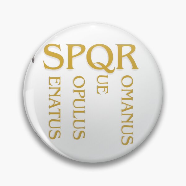 Artikelvorschau, römischen Mottos SPQR entworfen und verkauft von Trono-de-Metal.