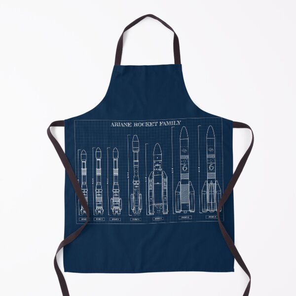 Item preview, Ariane Rocket Family (Navy Blueprint) designed and sold by BGALAXY.