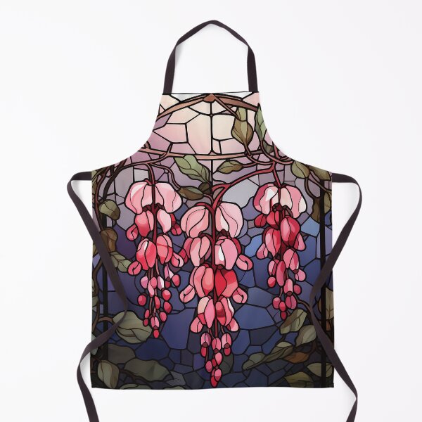 Item preview, Stained Glass Dawn of Bleeding Hearts designed and sold by Matt's Artificial Nature.