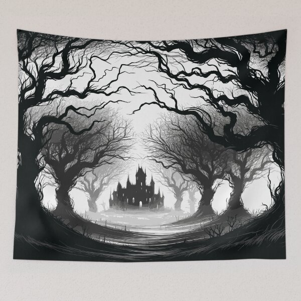 Item preview, Gothic Castle Enshrouded in Mist designed and sold by RyanBelandres.