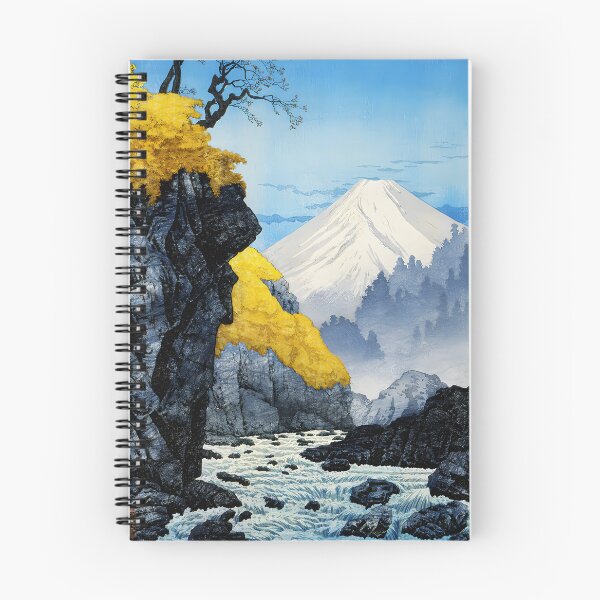 Item preview, Foot of Mount Ashitaka by Hiroaki Takahashi Japanese vintage landscape designed and sold by Wander-Wave.
