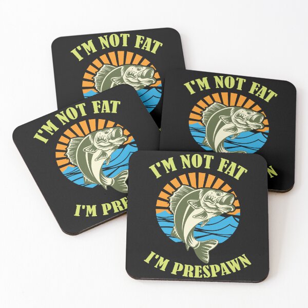 Item preview, I'm Not Fat I'm Prespawn bass fishing funny  designed and sold by teeshop87.
