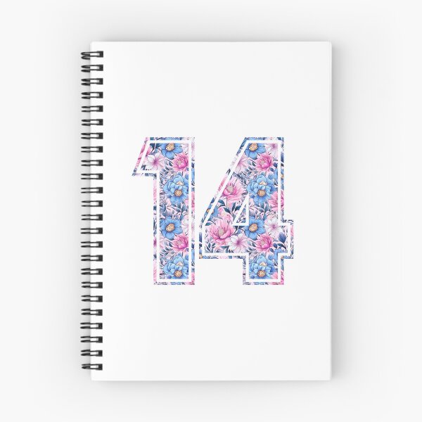 Item preview, 14th Birthday, floral number 14, girl's, teenager's designed and sold by iclipart.