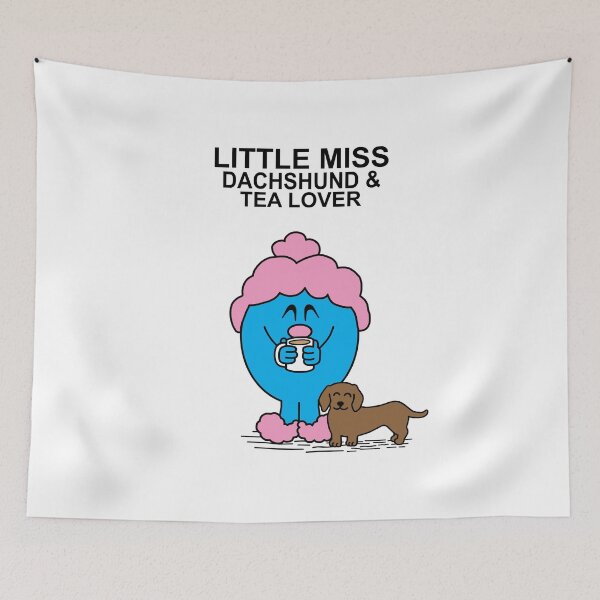 Item preview, Little Miss Dachshund and Tea Lover designed and sold by Scat the cat.
