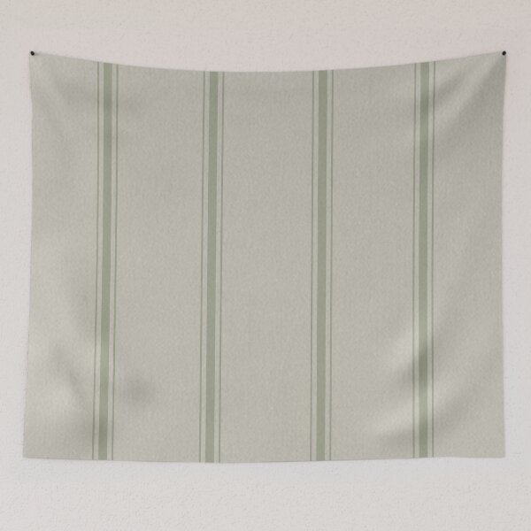 Item preview, Farmhouse olive stripe grain sack print designed and sold by SociallyRemoved.
