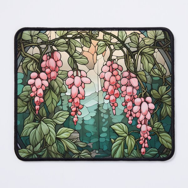 Item preview, Stained Glass Pathway of Bleeding Hearts designed and sold by Matt's Artificial Nature.