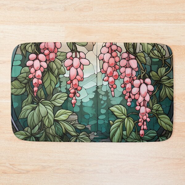 Item preview, Stained Glass Pathway of Bleeding Hearts designed and sold by Matt's Artificial Nature.