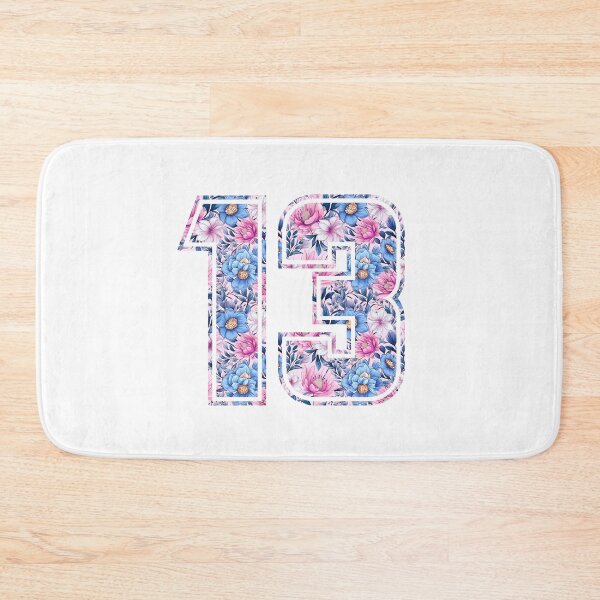 Item preview, 13th Birthday, floral number 13, girl's, teenager's designed and sold by iclipart.