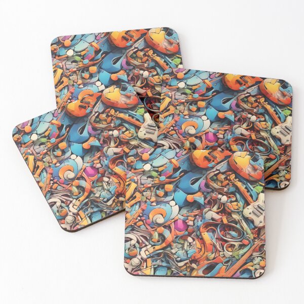 Item preview, Graffiti Mosaic Melodies: Musical Street Art  designed and sold by GracePaigePlaza.