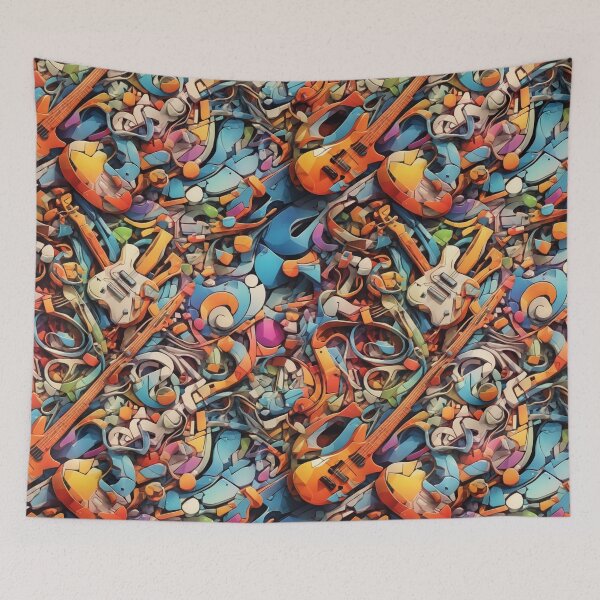 Item preview, Graffiti Mosaic Melodies: Musical Street Art  designed and sold by GracePaigePlaza.