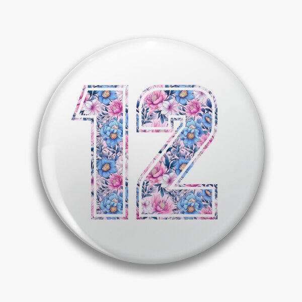 Item preview, 12th Birthday, floral number 12, girl's, kids designed and sold by iclipart.