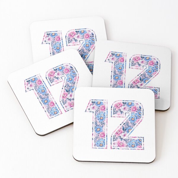 Item preview, 12th Birthday, floral number 12, girl's, kids designed and sold by iclipart.