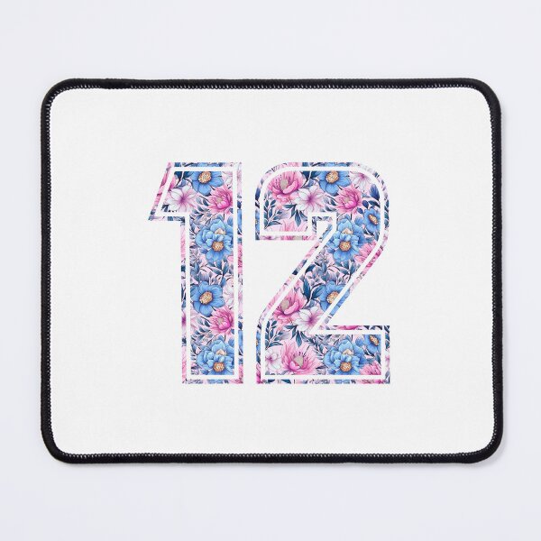 Item preview, 12th Birthday, floral number 12, girl's, kids designed and sold by iclipart.