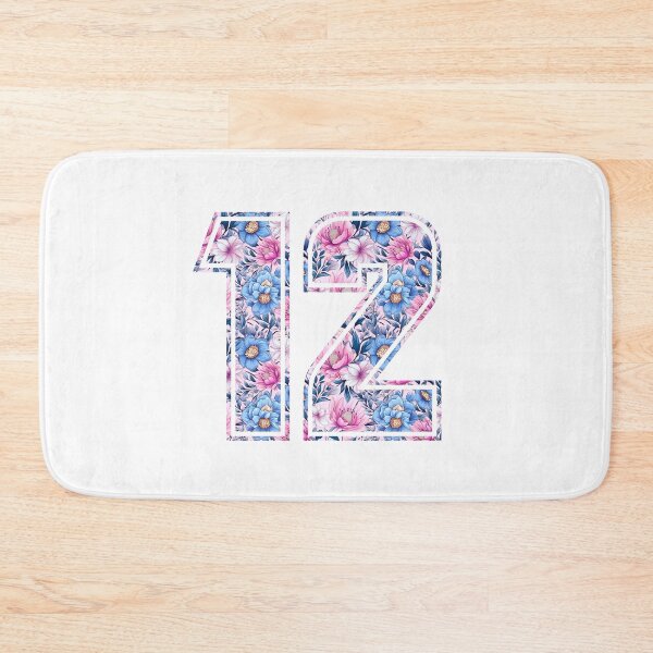 Item preview, 12th Birthday, floral number 12, girl's, kids designed and sold by iclipart.