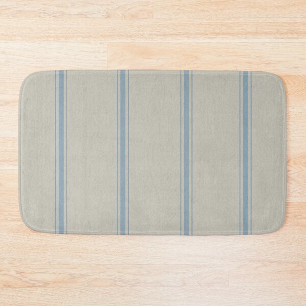 Item preview, Farmhouse Blue Stripe Grain Sack Pattern Print designed and sold by SociallyRemoved.