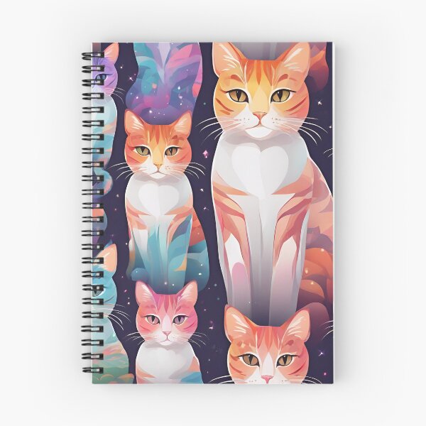 Item preview, Amazing Colorful Cat Art Pattern designed and sold by DigiDreamyArt.