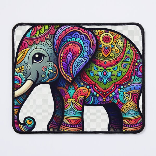 Item preview, Multicolored paisley elephant designed and sold by Kenneth Labuskes.