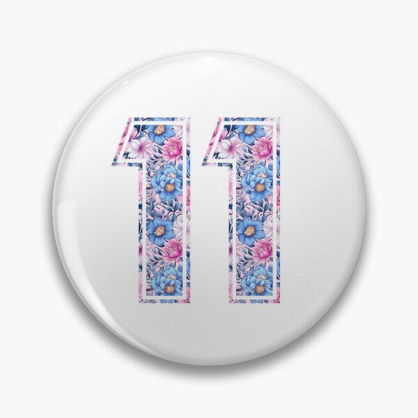 Item preview, 11th Birthday, floral number 11, girl's, kids designed and sold by iclipart.