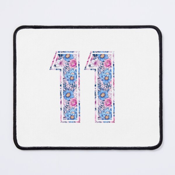 Item preview, 11th Birthday, floral number 11, girl's, kids designed and sold by iclipart.