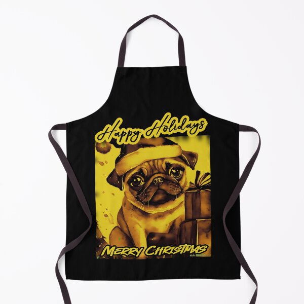 Item preview, Pug HAPPY HOLIDAYS 78 MERRY CHRISTMAS designed and sold by RedBluffTraders.