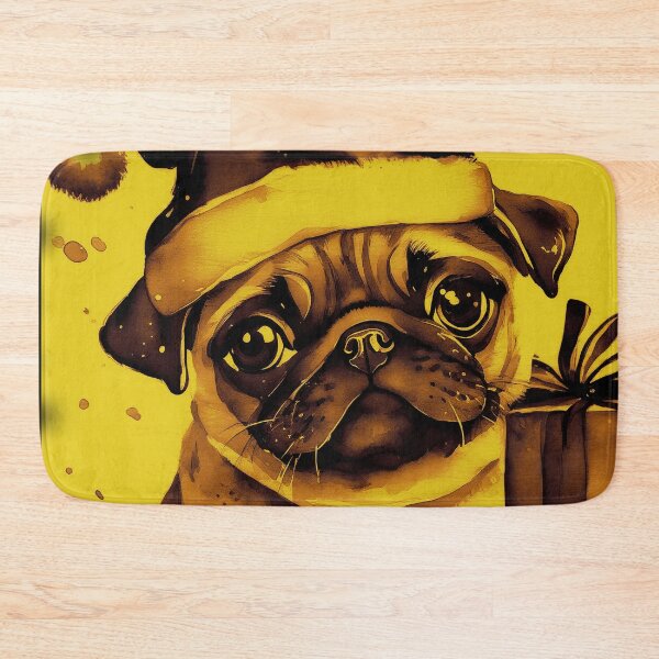 Item preview, Pug HAPPY HOLIDAYS 78 MERRY CHRISTMAS   designed and sold by RedBluffTraders.