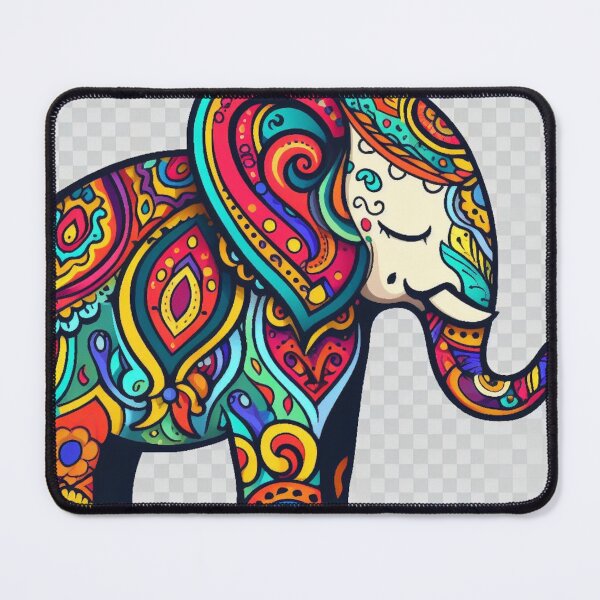 Item preview, Multicolored paisley elephant designed and sold by Kenneth Labuskes.
