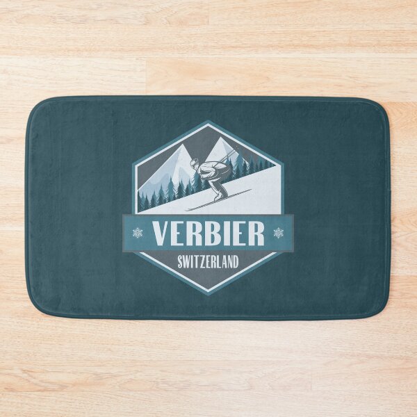 Item preview, Verbier Switzerland Vintage Skiing Design designed and sold by CynthiaGraphics.