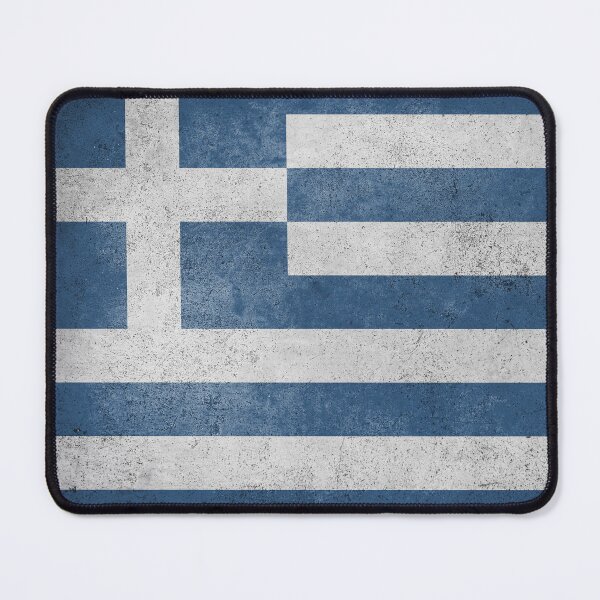 Item preview, Distressed, Old, Faded & Worn Flag of Greece (Η Γαλανόλευκη - The Blue & White) designed and sold by STUDIO-72.