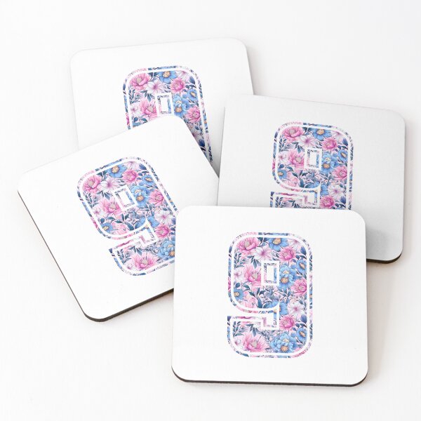 Item preview, 9th Birthday, floral number 9, girl's, kids designed and sold by iclipart.