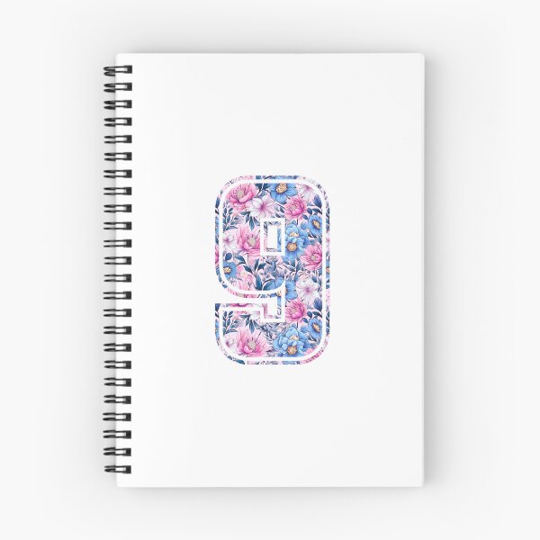 Item preview, 9th Birthday, floral number 9, girl's, kids designed and sold by iclipart.
