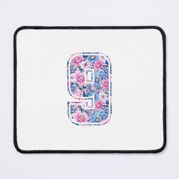 Item preview, 9th Birthday, floral number 9, girl's, kids designed and sold by iclipart.