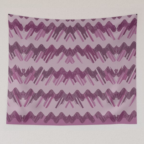 Item preview, Retro chevron purple mid century retro vintage pattern designed and sold by darfeuille.