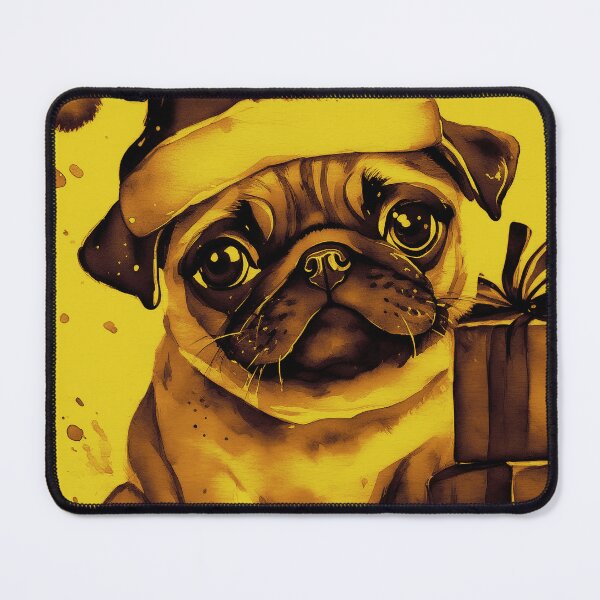 Item preview, Pug HAPPY HOLIDAYS 78 MERRY CHRISTMAS PUGGY HOLIDAYS designed and sold by RedBluffTraders.