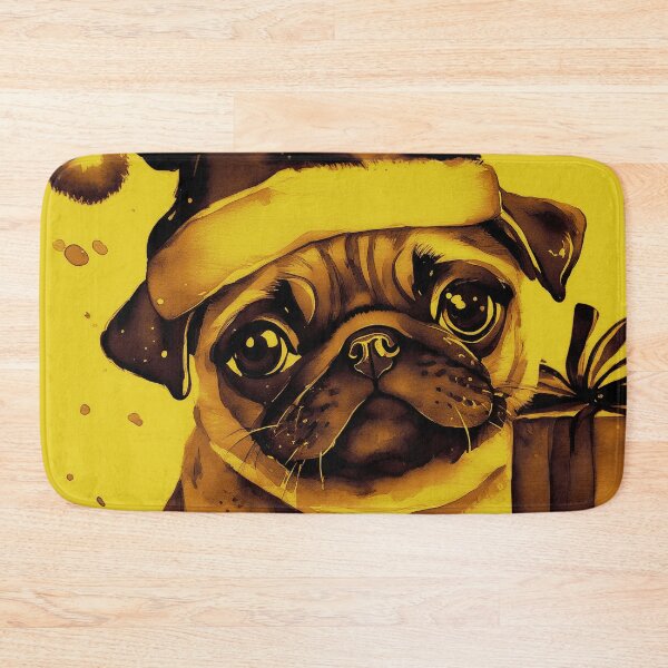 Item preview, Pug HAPPY HOLIDAYS 78 MERRY CHRISTMAS PUGGY HOLIDAYS   designed and sold by RedBluffTraders.