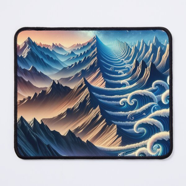 Item preview, Interstellar Mountain Waves designed and sold by divinedeco1925.