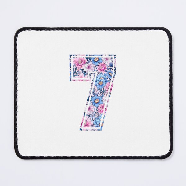 Item preview, 7th Birthday, floral number 7, girl's, kids designed and sold by iclipart.