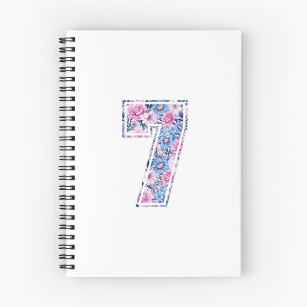 Item preview, 7th Birthday, floral number 7, girl's, kids designed and sold by iclipart.