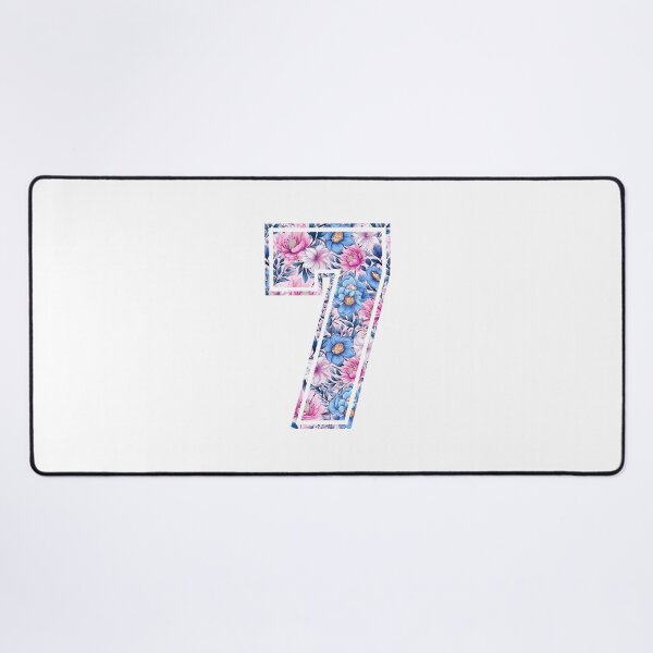 Item preview, 7th Birthday, floral number 7, girl's, kids designed and sold by iclipart.